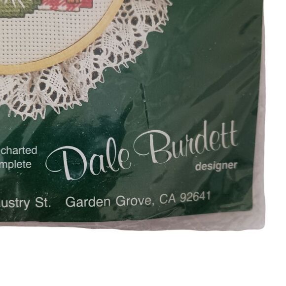 1988 Dale Burdett Cross Stitch Kit Pajama Girl With Puppies CCK714 Cottagecore. - Picture 6 of 12